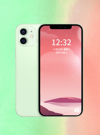 苹果7P手机iPhone12手机展示样机模板