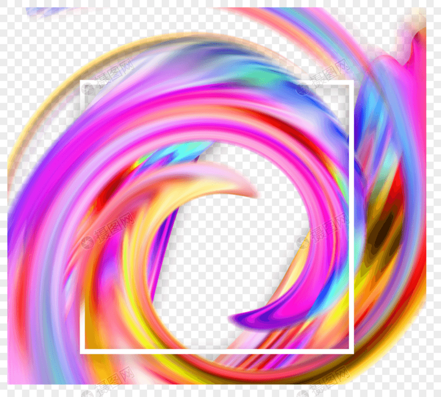 螺旋抽象3d笔刷图片