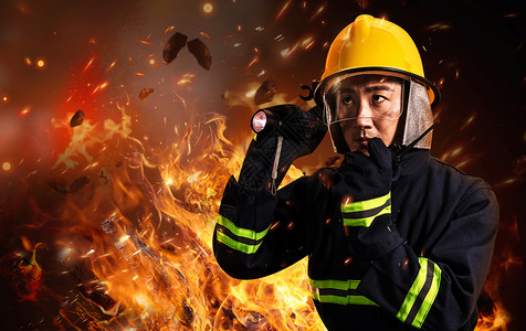 消防头盔消防安全设计图片