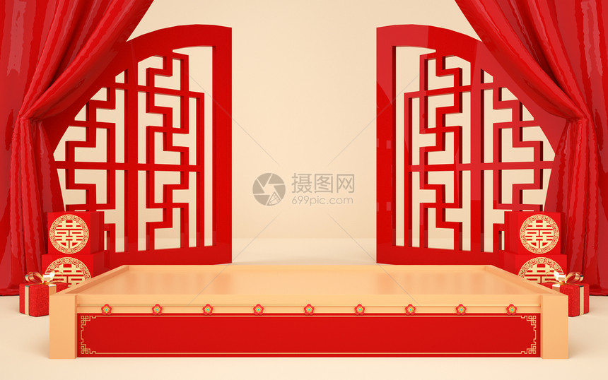 中式新年背景图片