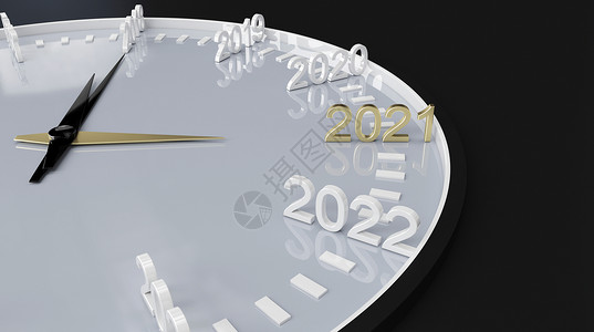 时钟带字素材2021数字场景设计图片