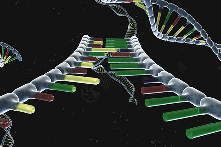 基因重组科研基因结合背景设计图片