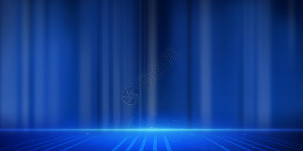 波形护栏抽象蓝色背景设计图片