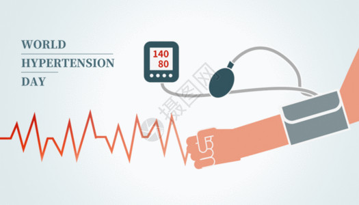 援助听诊器世界高血压日gif动图高清图片