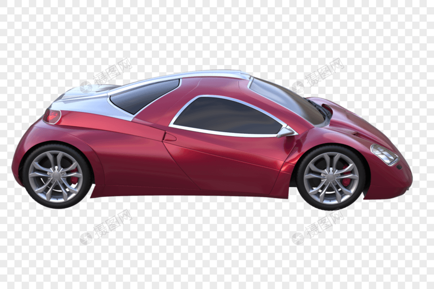 跑车3D模型图片