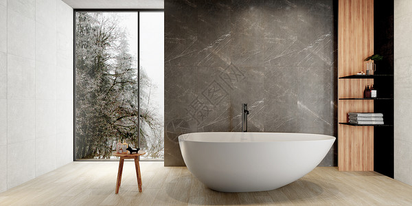 浴室套间3D卫浴场景设计图片
