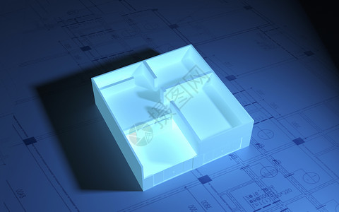 房产开发建筑模型背景图片