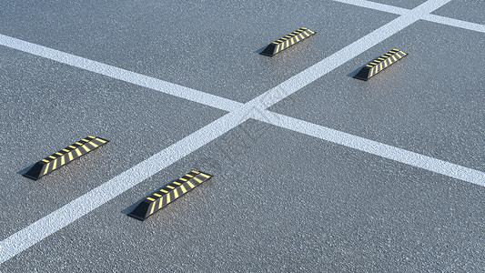 汽车停车场车道标志高清图片