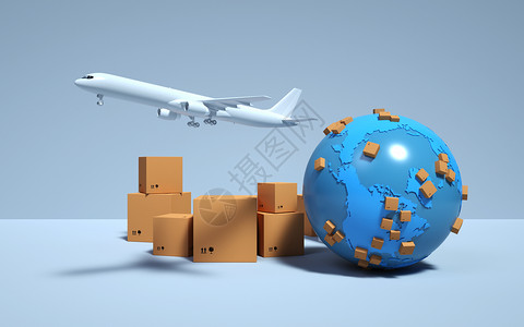 全球货运物流运输设计图片