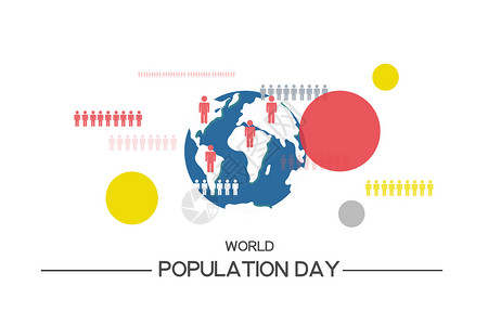 老龄化人口世界人口日设计图片