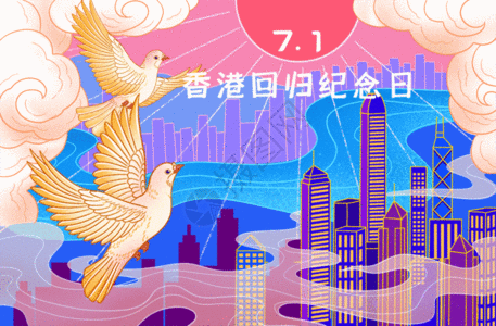 71香港回归纪念日GIF图片