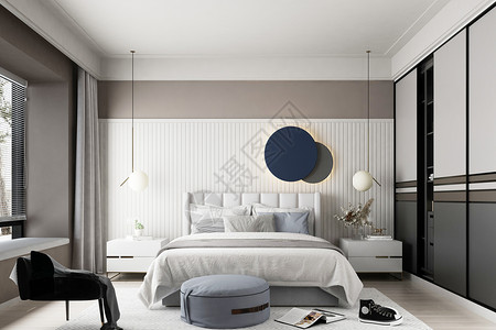 现代卧室家居设计背景图片