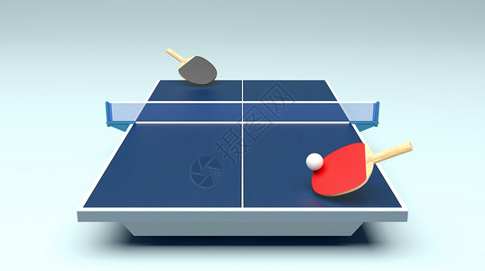 乒乓球比赛3D乒乓赛场设计图片