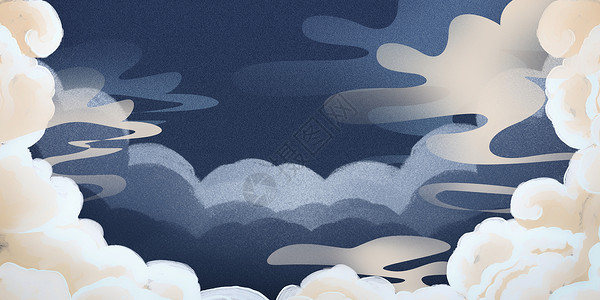 中国风传统底纹国潮祥云背景设计图片