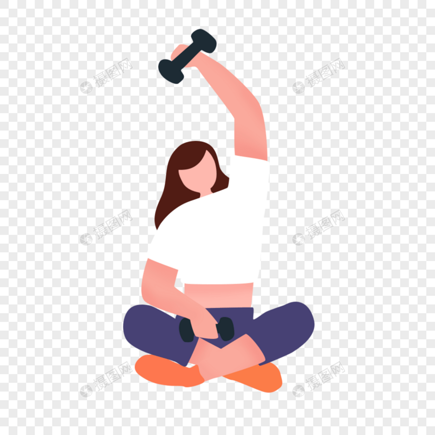 锻炼身体的女生图片