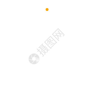 桌上手机橙色卡通电话GIF图标高清图片