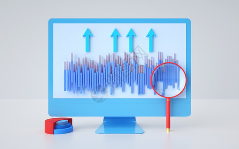 金融数据柱状数据高清图片