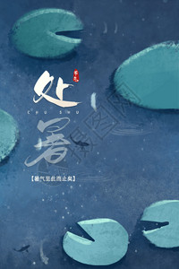 中国风庆余年海报宣传二十四节气之处暑GIF高清图片