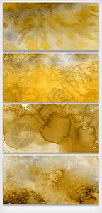 金色流质水彩大理石背景背景图片
