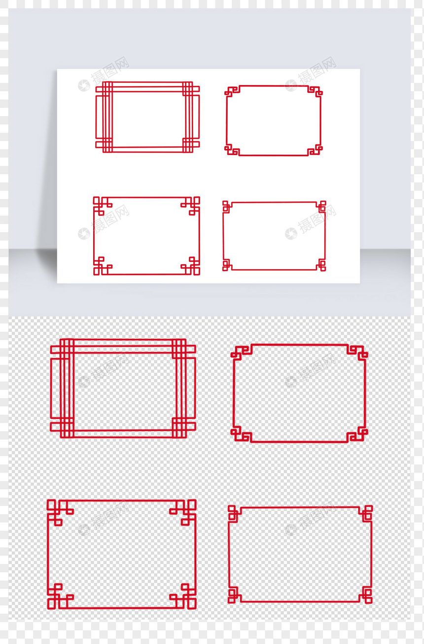 简约中国传统古典边框元素图片