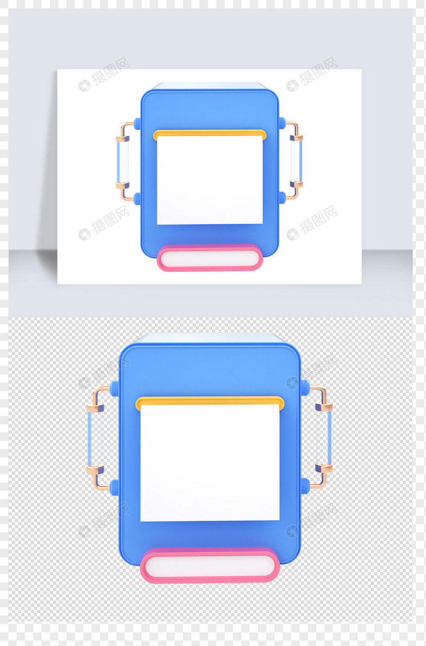 优惠券c4d元素图片