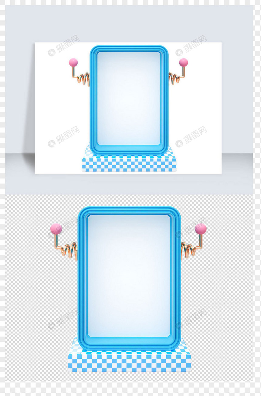 电商活动c4d元素图片