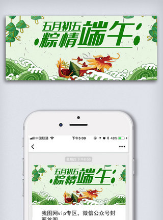 真空粽子传统节日端午节微信配图模板
