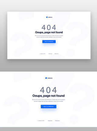 找四叶草素材简约404错误页面模板