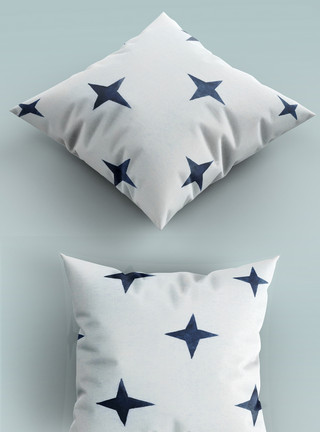 桌布图案星星抱枕模板