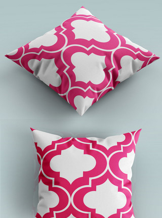 icon设计粉色沙发抱枕模板