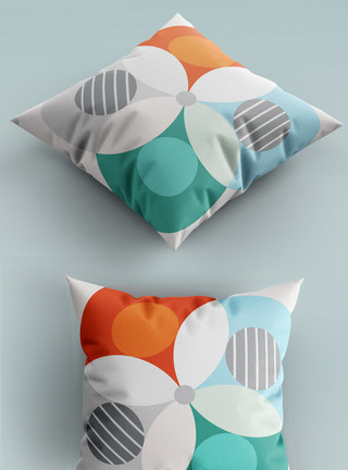 icon设计图案纯棉抱枕模板
