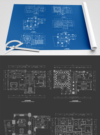 2021年别墅空间户型图设计模板