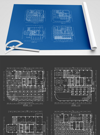 平层别墅2021年平层大面积户型图设计模板