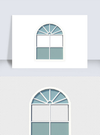 建筑3D模型立体房门窗户su模型模板