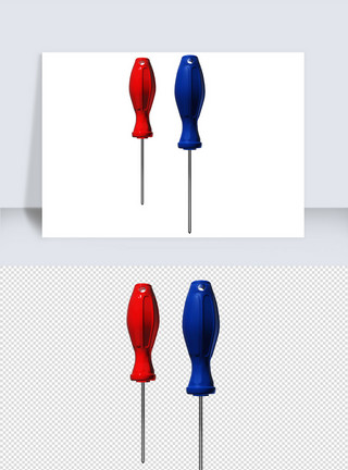 工具长杆螺丝刀单体模型设计模板