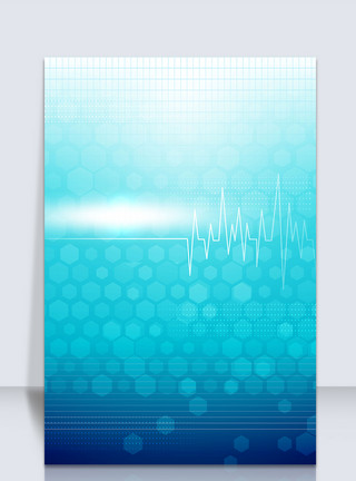 公益绘画素材健康医疗智能医疗医院公益背景素材模板