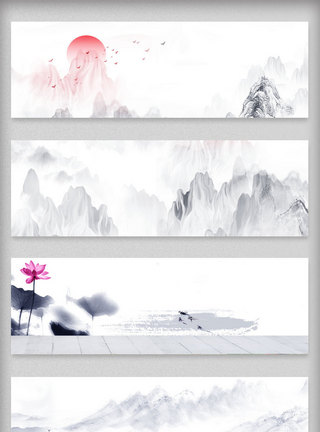 中国风格元素中国古典淘宝海报背景模板