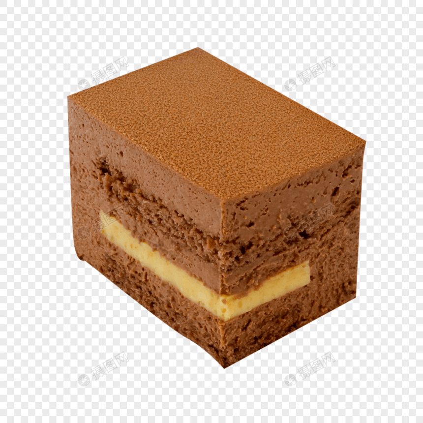 巧克力慕斯蛋糕片图片