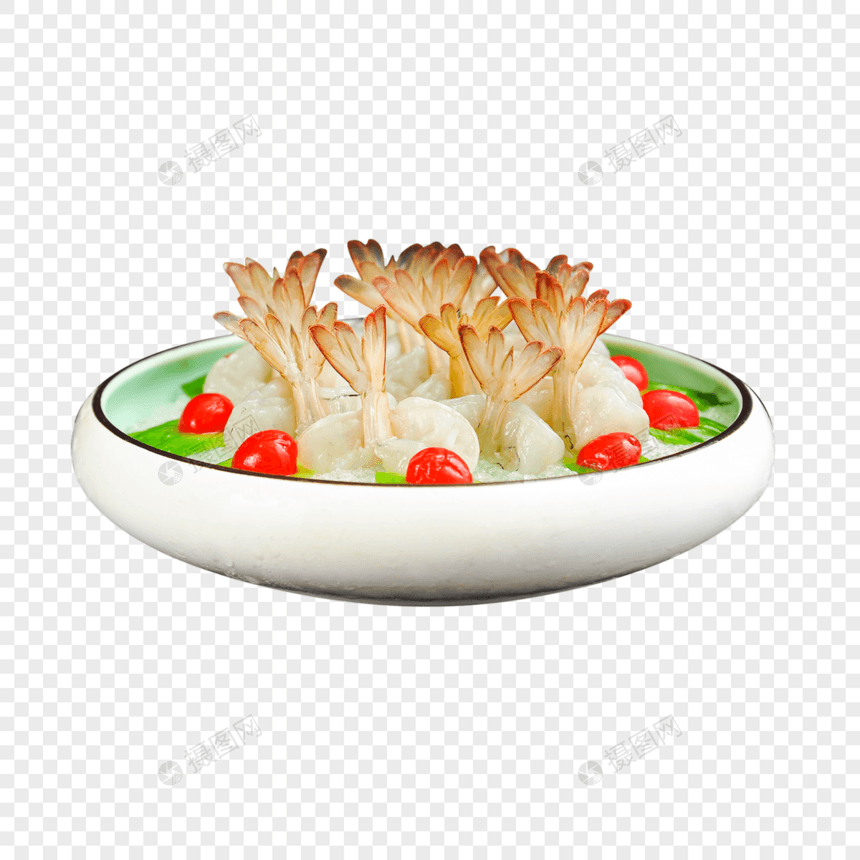 生卤虾图片