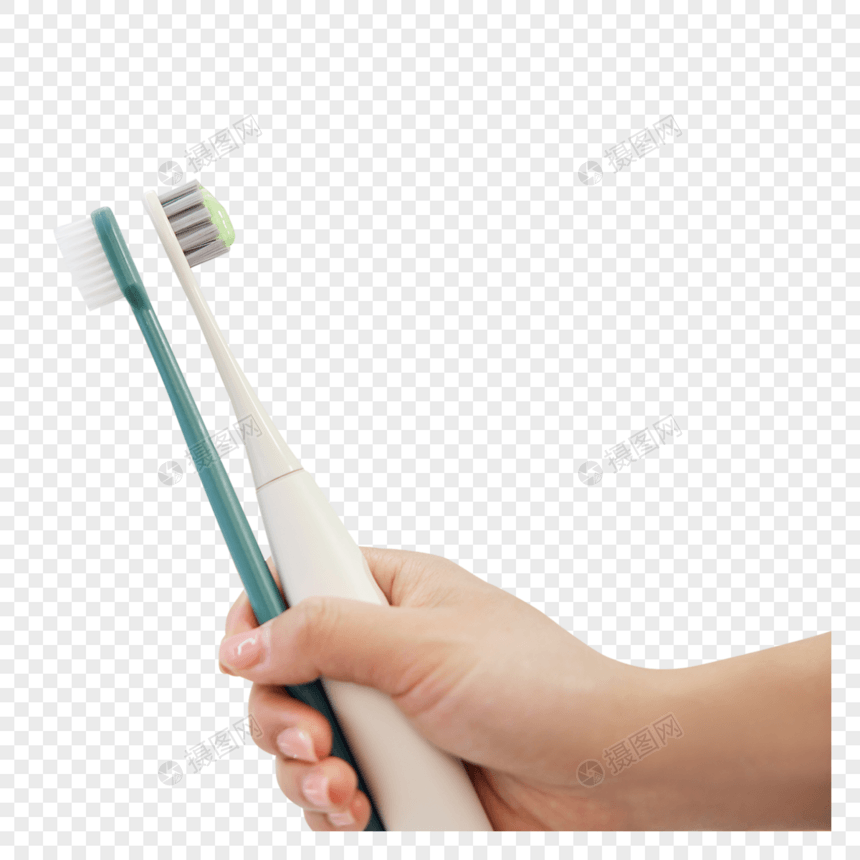 电动牙刷与普通牙刷对比图片