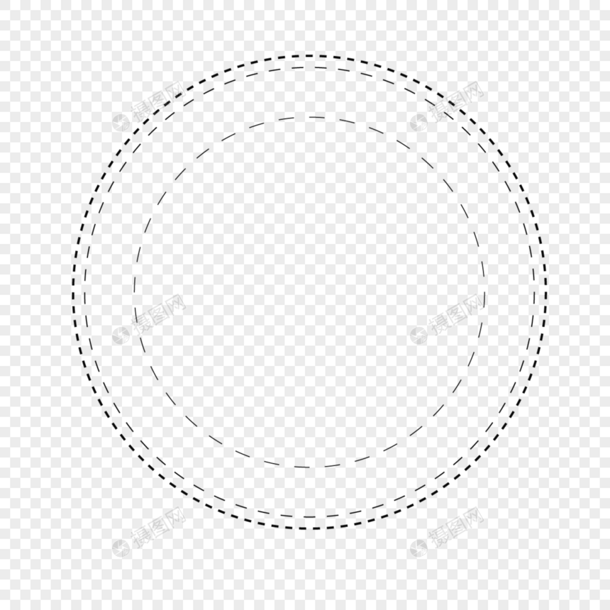 虚线圆圈环图片