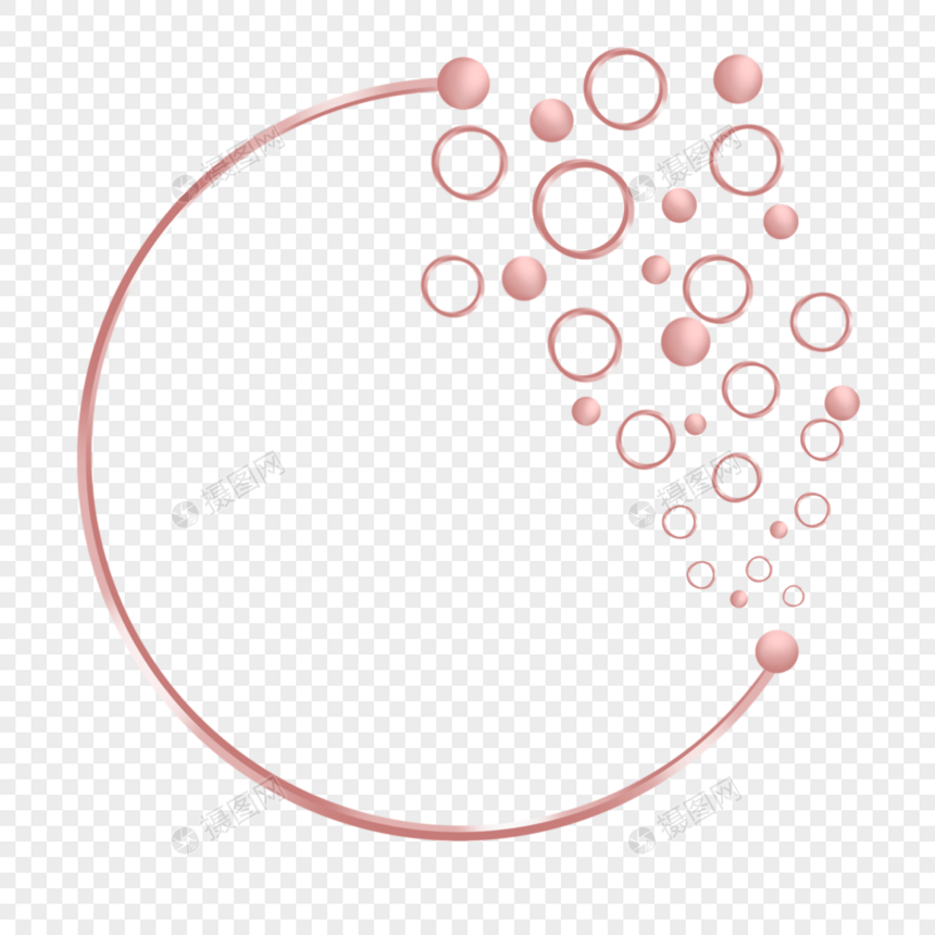 玫瑰金金属质感边框图片