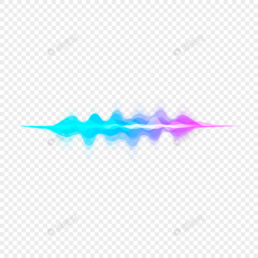 抽象运动多彩紫色蓝色声音语音音乐概念声波均衡器图片