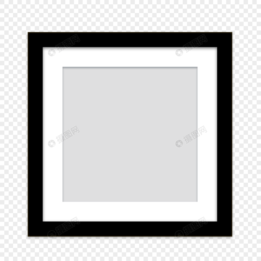 相框黑边框架相册图片绘画图片