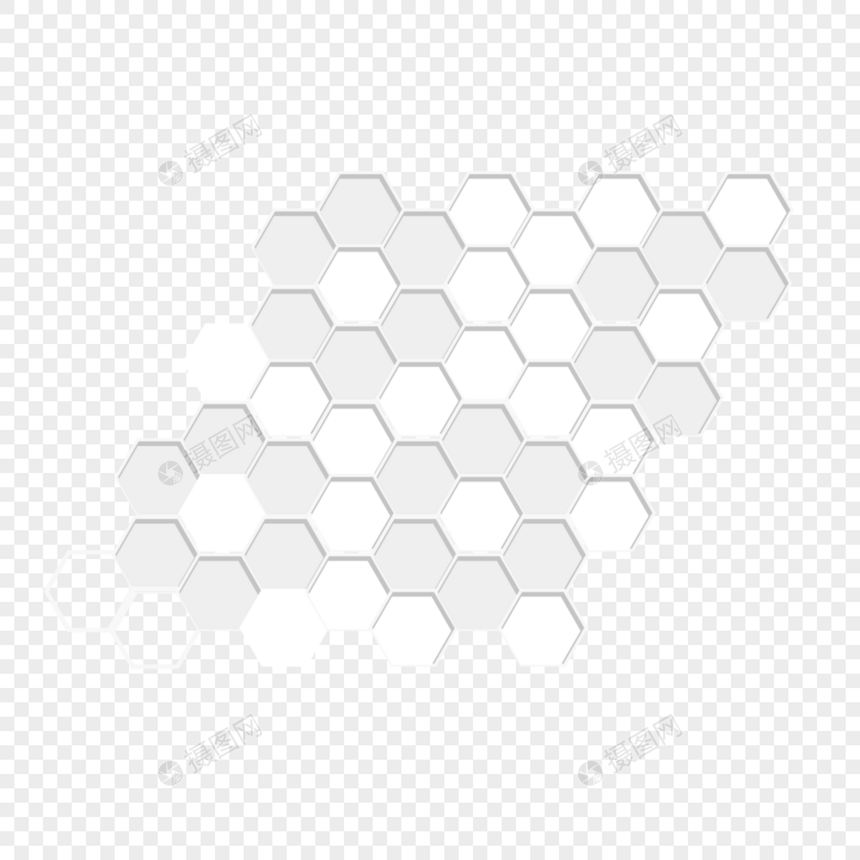 六角形网格背景矢量图图片