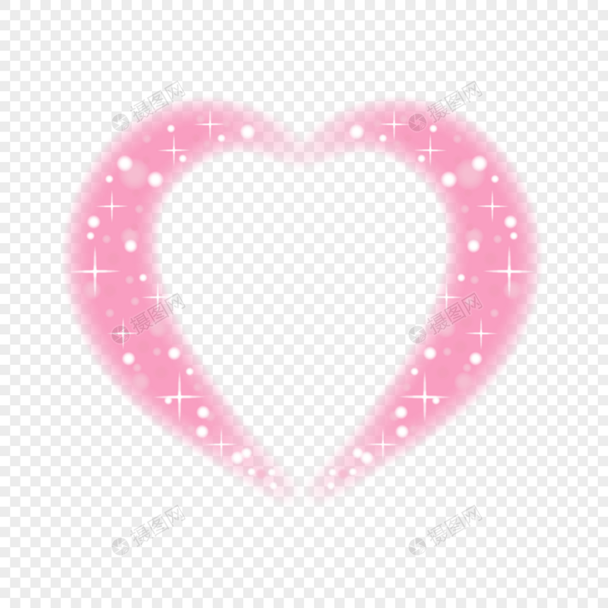粉色心形框架图片