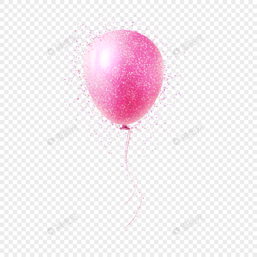 气球粉色闪光涂鸦图片