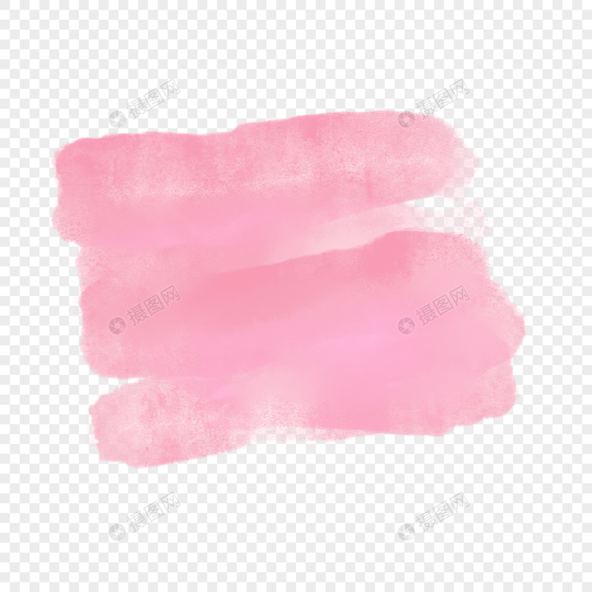 粉色涂鸦水彩笔刷图片