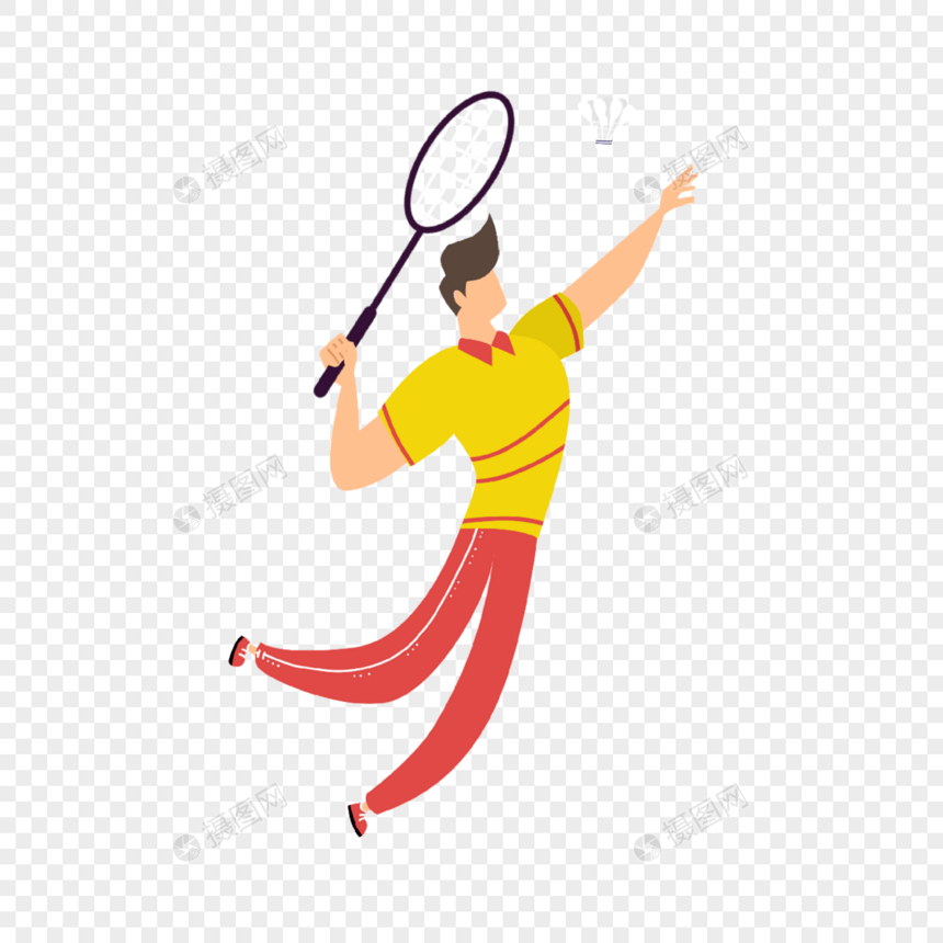 羽毛球运动项目男子图片