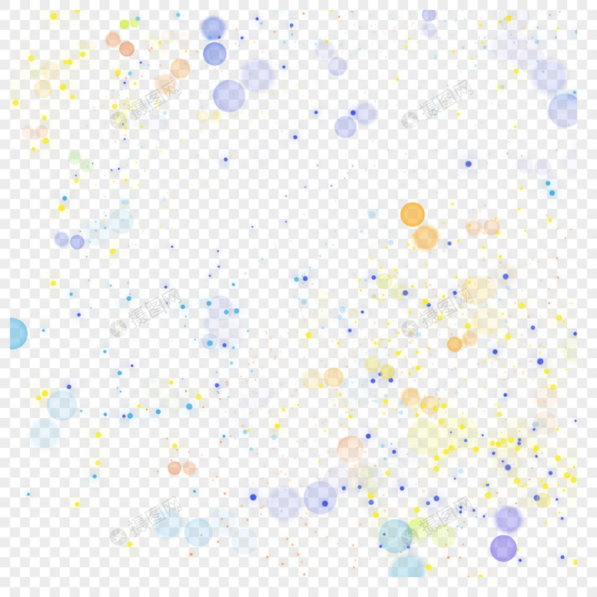 粒子飞散发光彩色图片